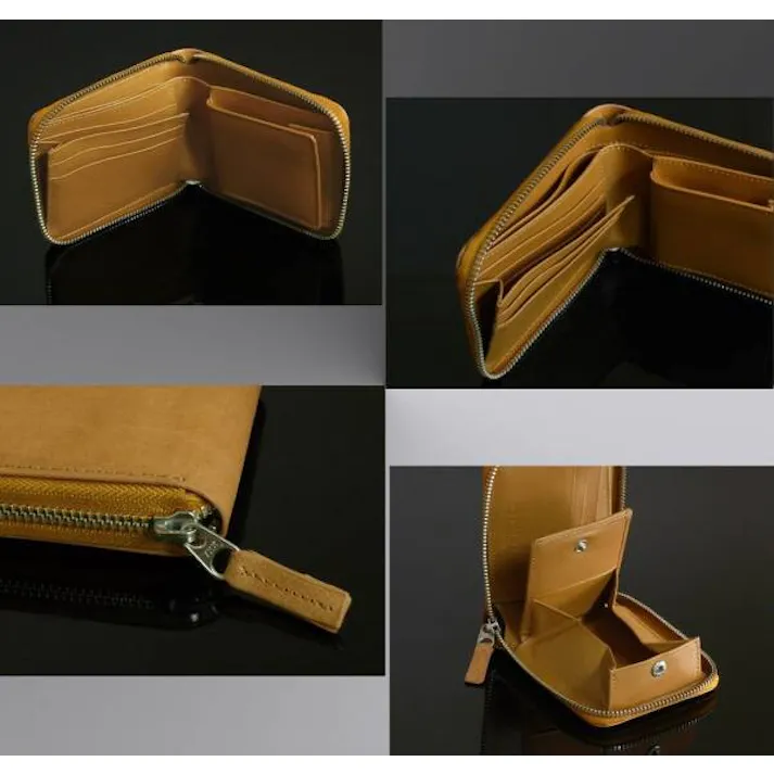 バッファローレザー(水牛革)ラウンドファスナーショートウォレット FC-1110【SPM】 #flc-fc-1110