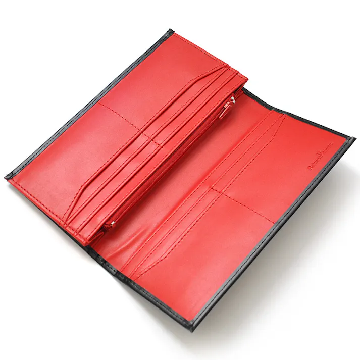 馬革紳士長財布 KT-1096 5色展開 【R・Valentino】/ホースレザーメンズロングウォレット黒/ホワイト #flc-kt-1096wh