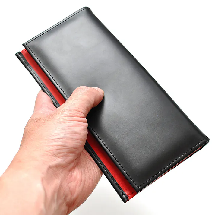 馬革紳士長財布 KT-1096 5色展開 【R・Valentino】/ホースレザーメンズロングウォレット黒/ホワイト #flc-kt-1096wh