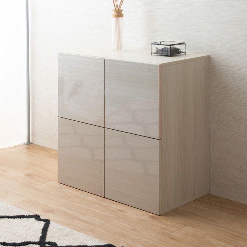 SANDY】新登場！買い足し積み重ねができるスクエアキャビネット 幅70