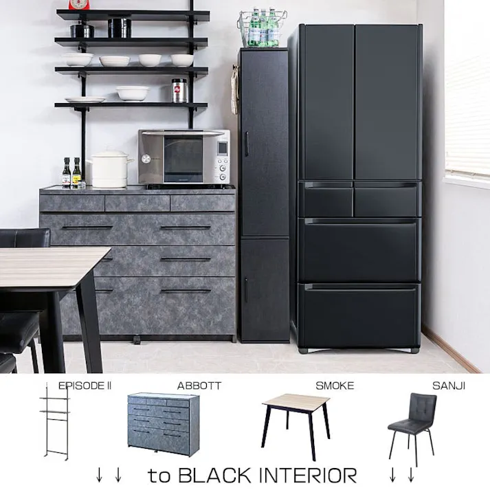 【Cart-sk8】隠せる扉も付いてスリムで機能的なすきま収納ラック 幅27 ブラック 引出し付き キッチンストッカー 黒 扉付 スリム 薄型 棚 姿見 鏡 ミラー付き 隙間収納 収納 すき間収納 ランドリー ラック 薄型 木製 すき間 キッチン収納 ストック収納