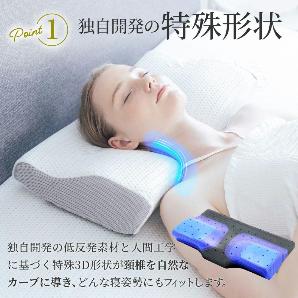 GOKUMIN 枕 プレミアム 低反発枕 まくら 4～8段階 高さ調整 選べる3