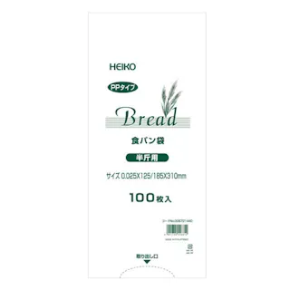 【3点まとめ買い】HEIKO(シモジマ) PP 食パン袋 半斤用 100枚×3点(合計300枚) ポリ袋 ベーカリー オムツ #4901755446814