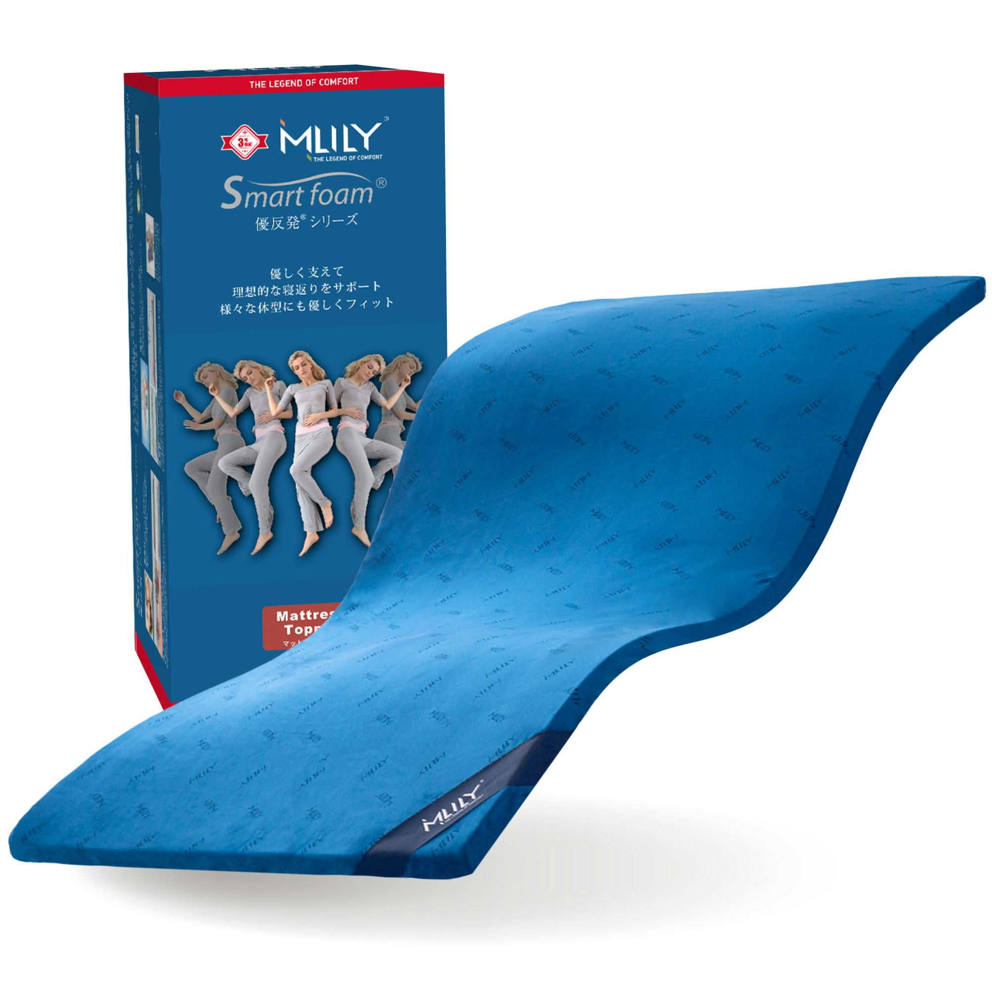 エムリリー 優反発 マットレス セミシングル 高反発 トッパー 厚さ3cm【公式直販】 体圧分散 超高密度50D 敷布団 MLILY