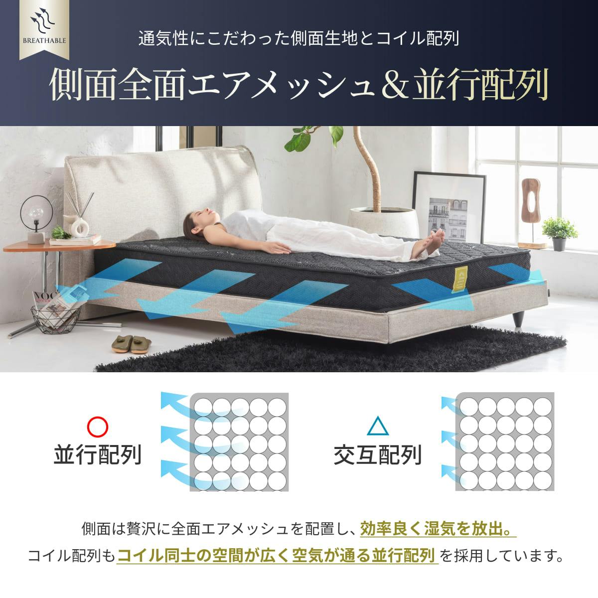 マットレス プレミアム スプリングマットレス 極厚 20cm GOKUMIN