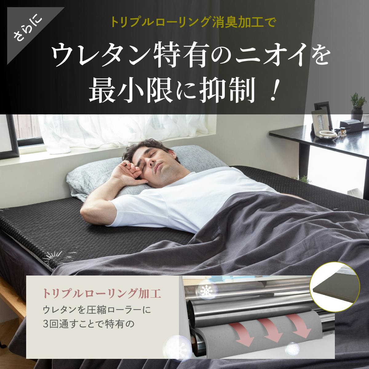 GOKUMINマットレス 男のマットレス 高反発マットレス 腰痛 マットレス