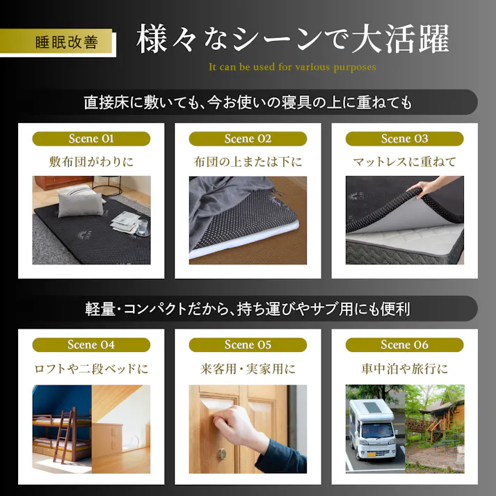 GOKUMINマットレス 男のマットレス 高反発マットレス 腰痛 マットレス 195cm 厚さ5cm セミシングル シングル セミダブル ダブル クイーン ベッドマットレス シングルマットレス マットレストッパー ウレタンマットレス