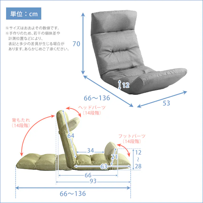日本製リクライニング座椅子(布地)14段階調節ギア、転倒防止機能付き Moln-モルン- Up type/カラー:ターコイズブルー/ #sh-07-mol-u--tb---lf2 4535306170080【送料込み】