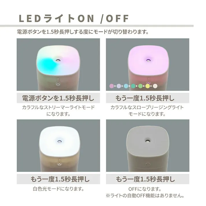 【SALE】【LEDライト付きアロマ加湿器(ホワイト)】 ちあふる 乾燥ケア×香りで癒し 保湿 加湿 乾燥対策 アロマ対応 次亜塩素酸水OK やわらかLED JAN:4571621446592