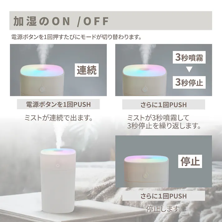 【SALE】【LEDライト付きアロマ加湿器(ブラック)】 ちあふる 乾燥ケア×香りで癒し 保湿 加湿 乾燥対策 アロマ対応 次亜塩素酸水OK やわらかLED JAN:4571621446608