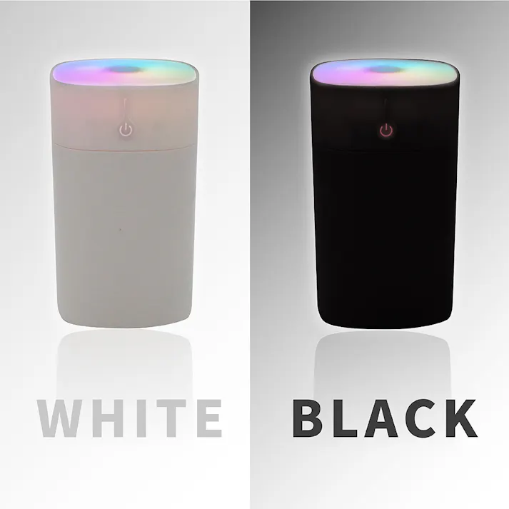 【SALE】【LEDライト付きアロマ加湿器(ブラック)】 ちあふる 乾燥ケア×香りで癒し 保湿 加湿 乾燥対策 アロマ対応 次亜塩素酸水OK やわらかLED JAN:4571621446608