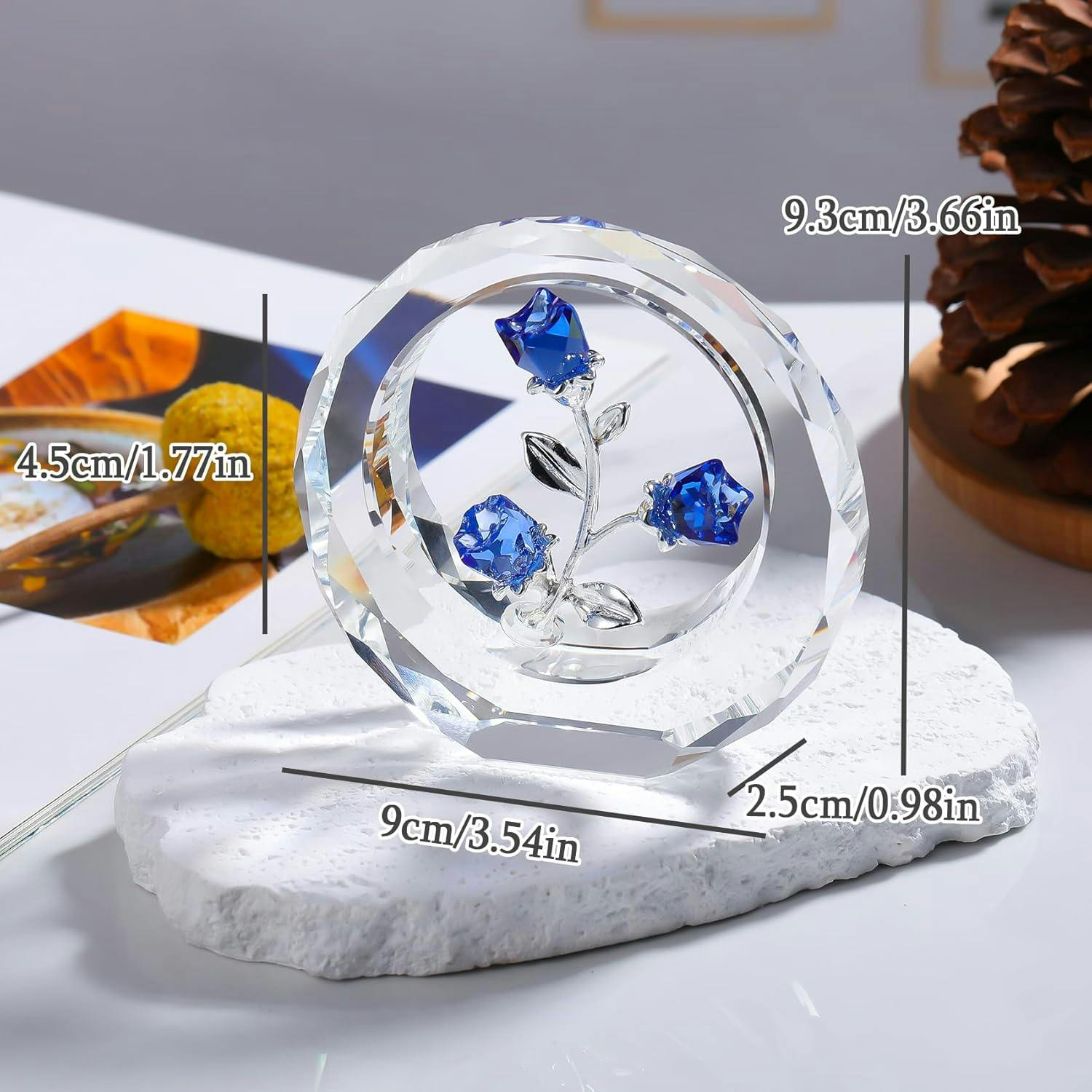 クリスタルピンクローズ 結婚記念日プレゼント女性クリスタルピンク