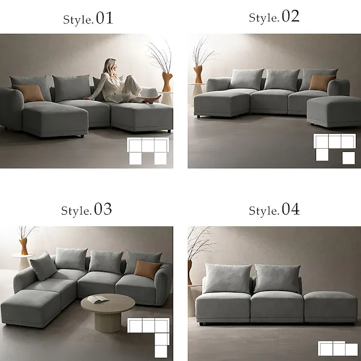 宮武製作所 MIYATAKE ユニットソファ Palu(パル) ライトグレー