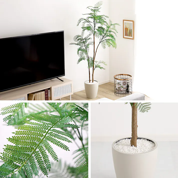 お手入れ簡単フェイクグリーン エバーフレッシュ Lサイズ(180cm)/カラー:グレー/ #sh-06-eve-l--gy 【4535306247706】