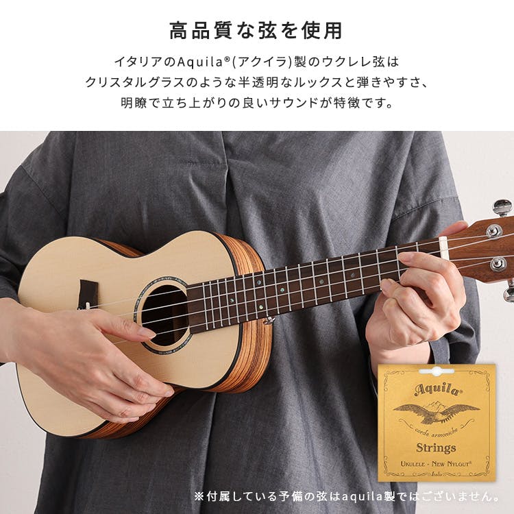 初心者でも始めやすい ウクレレ 13点セット 23インチ(コンサート