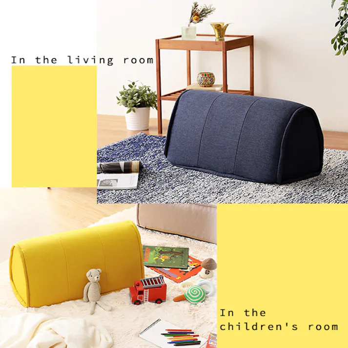 滑り止め付き 背もたれクッション【Cuscino-クッシーノ-】/カラー:ライトブルー/ #sh-07-bc--lbl 【4535306190538】