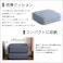 しっとり沈むカバーリング低反発クッション 洗濯可能なクッションカバー 角型【 joue - ジュー - 】同色 2個SET/カラー:ブルー/ #sh-07-jusqset--bl 【4535306178918】【送料込み】