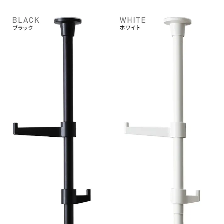 つっぱりポールハンガー フック大小3個セット/カラー:ブラック/ #sh-29-ttn3--bk 【4535306220075】