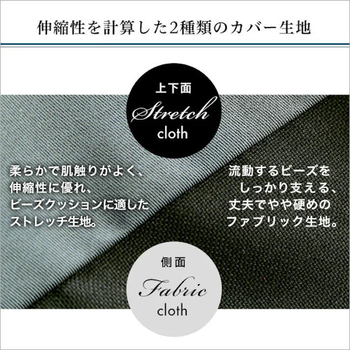 新配合でヘタリにくい キューブ型ビーズクッション ダークカラー Guimauve Neo-ギモーブネオ- ダークカラー Lサイズ/カラー:ブルー/ #sh-07-ngmvd-l--bl 【4535306180294】