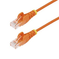 CAT6 LAN�P�[�u��/�X����/1m/�I�����W/1Gb/100W PoE/�X�i�b�O���X �p�\�R���E���Ӌ@��