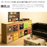 OSB】両面ディスプレイ型レコードラック6DOORタイプ レコード収納