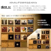 OSB】両面ディスプレイ型レコードラック6DOORタイプ レコード収納