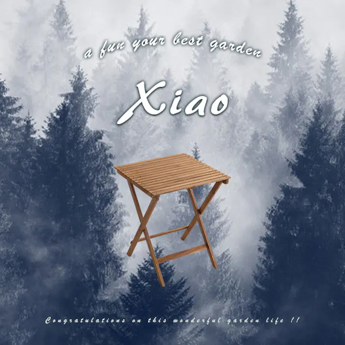 人気の折りたたみガーデンテーブル(木製)アカシア材を使用 Xiao-シャオ-/カラー:ブラウン/ #sh-01-xia-gr--br---lf2 【4535306170868】