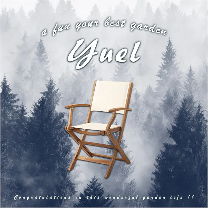 人気の折りたたみガーデンチェア肘付き(2脚セット)アカシア材を使用 Yuel-ユエル-/カラー:ブラウン/ #sh-01-yel-gr--br---lf2 【4535306170882】