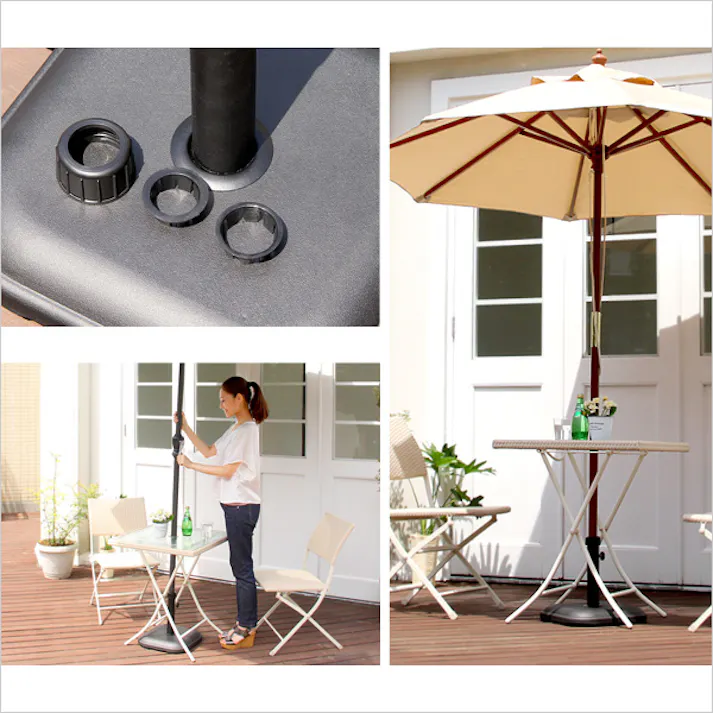 パラソル使用時の必需品【パラソルベース-11kg-】(パラソル ベース)/カラー:ブラック/ #sh-05-75816--bk---lf2 【4535306149413】