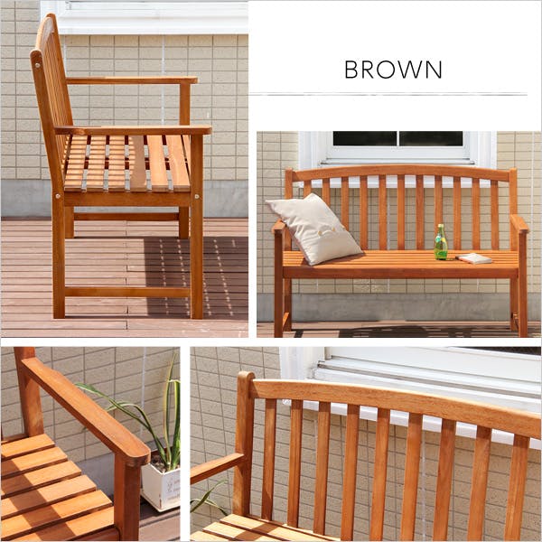 【お値下げ】木製ベンチ アカシア 木製ベンチ【DOZE-ﾄﾞｰｽﾞ-】（木製 ガーデンベンチ）／カラー