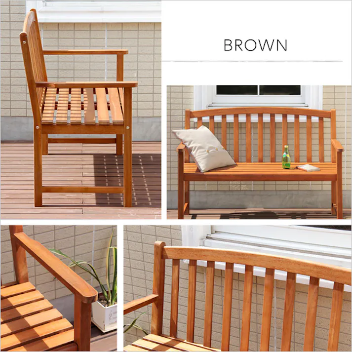 アカシア 木製ベンチ【DOZE-ドーズ-】(木製 ガーデンベンチ)/カラー:ブラウン/ #sh-05-82064--br---lf2 【4535306148812】