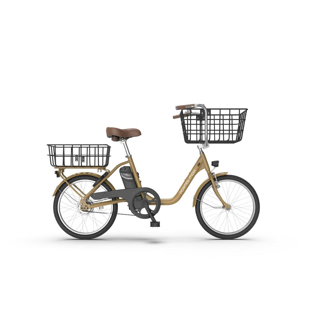 型式認定取得・大容量積載可能な電動アシスト自転車ポーターマックス