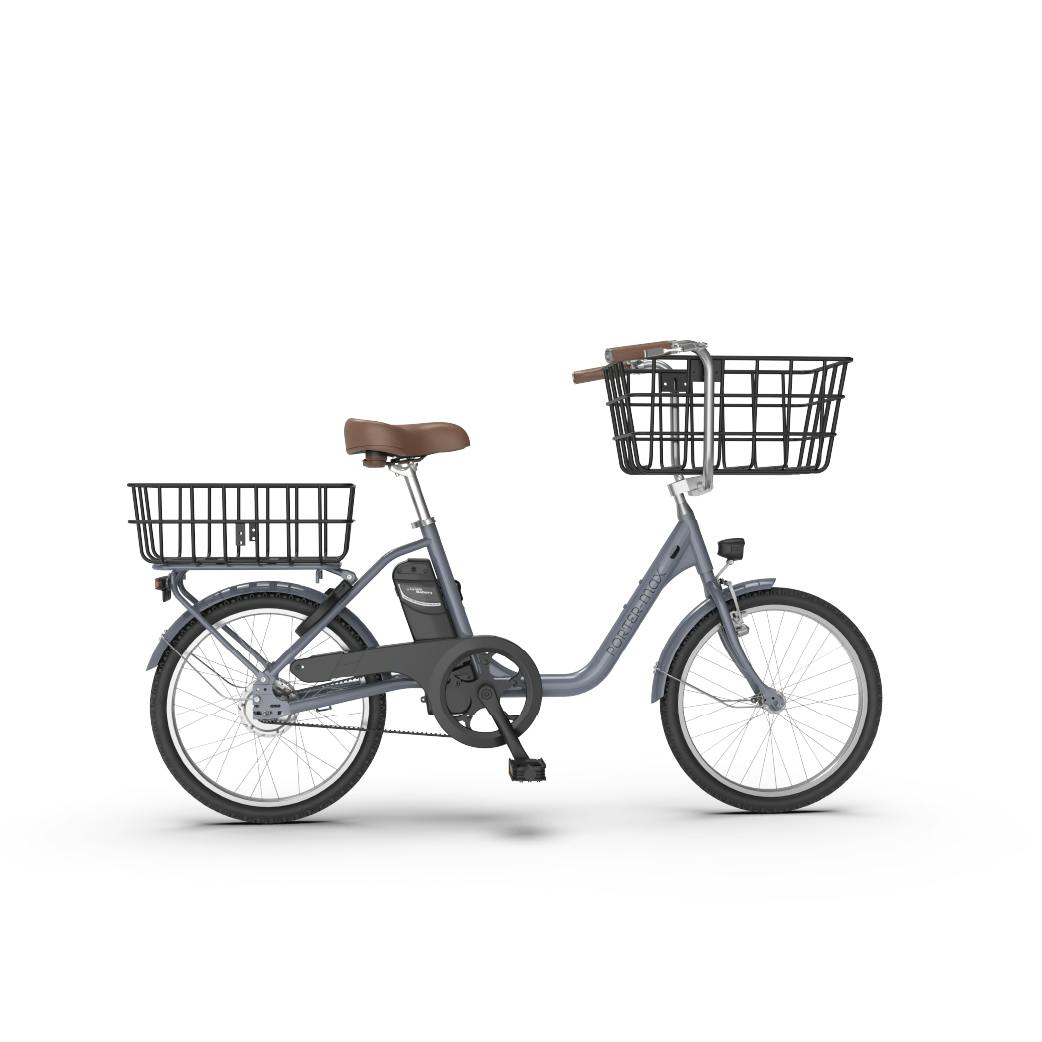 型式認定取得・大容量積載可能な電動アシスト自転車ポーターマックス