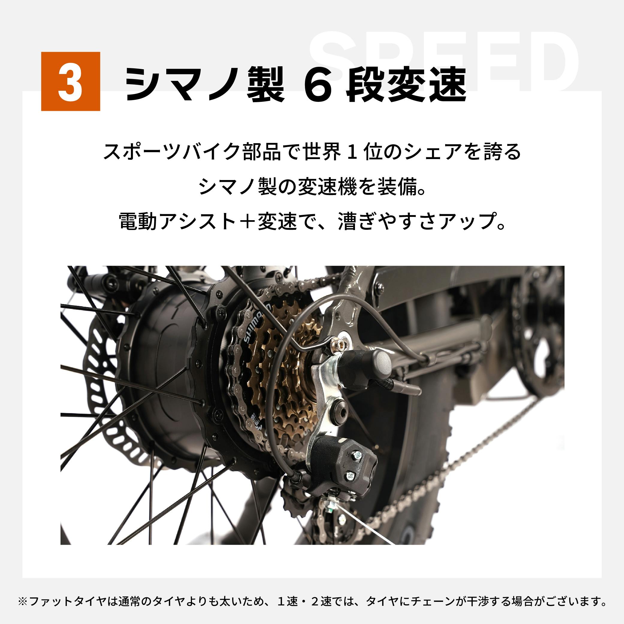 型式認定取得・公道走行可能！ファットバイクタイプ電動アシスト自転車