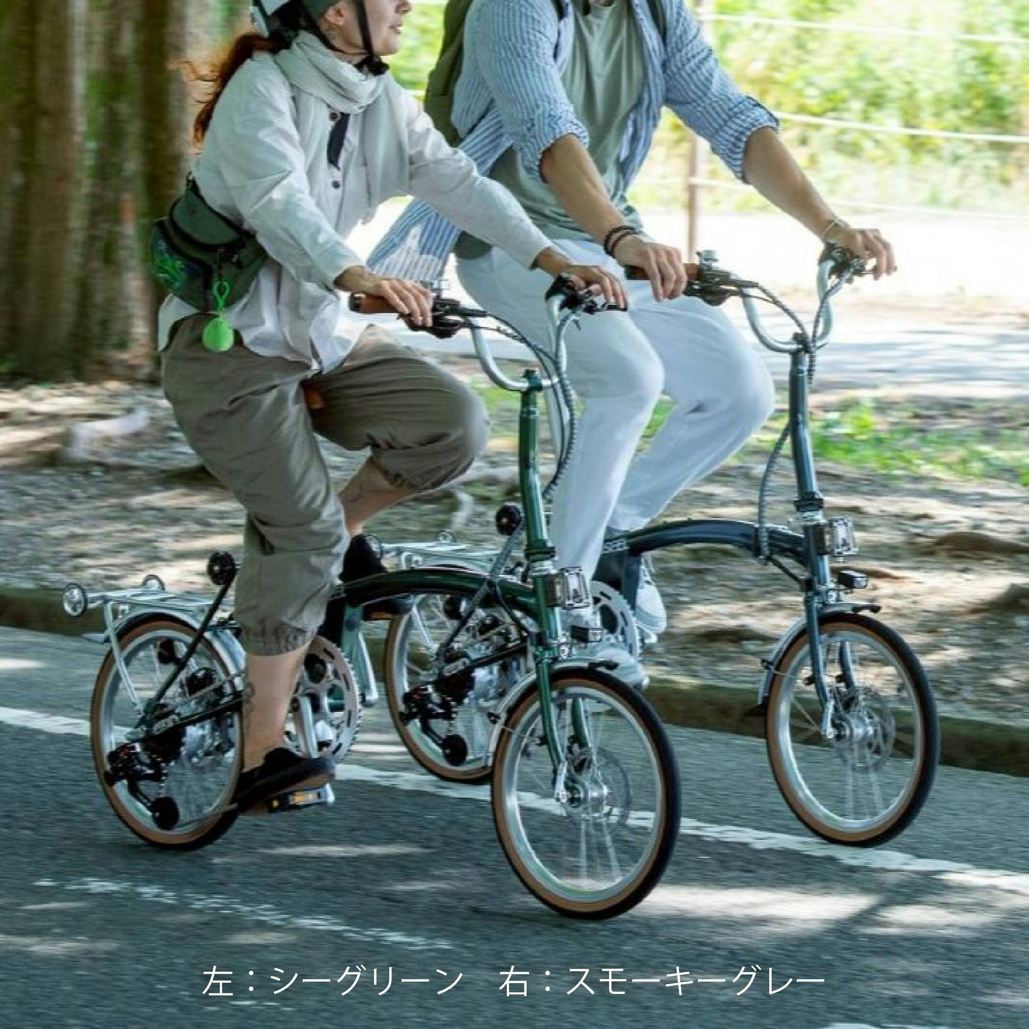 折りたたみ電動アシスト自転車 ASEEL エメラルドグリーン | 電動