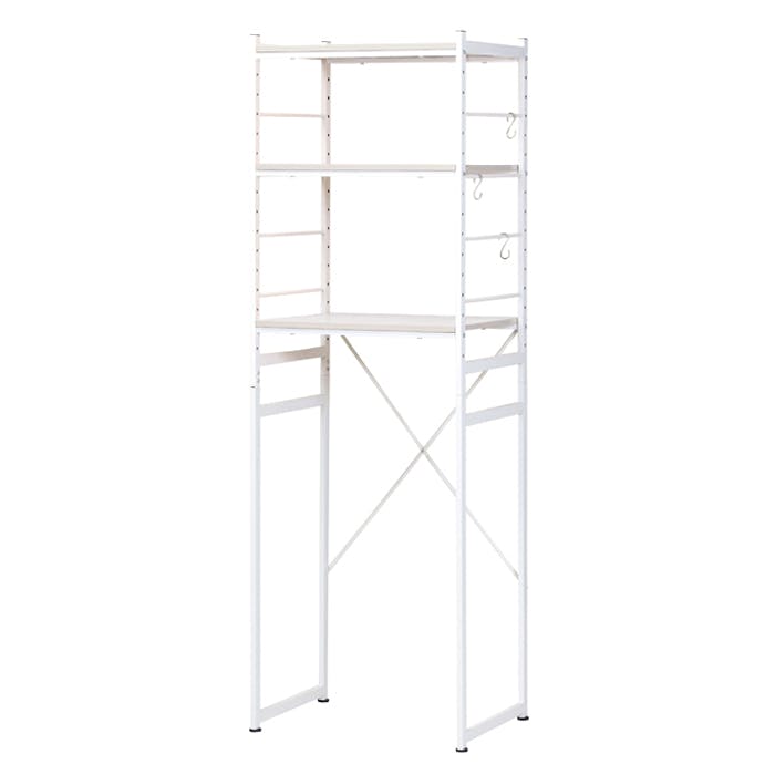 冷蔵庫ラック スリム 幅58 キッチン収納 収納棚 収納ラック 洗濯機 高さ調節 キッチンラック 3段 すきま収納 冷蔵庫 電子レンジ オーブンラック