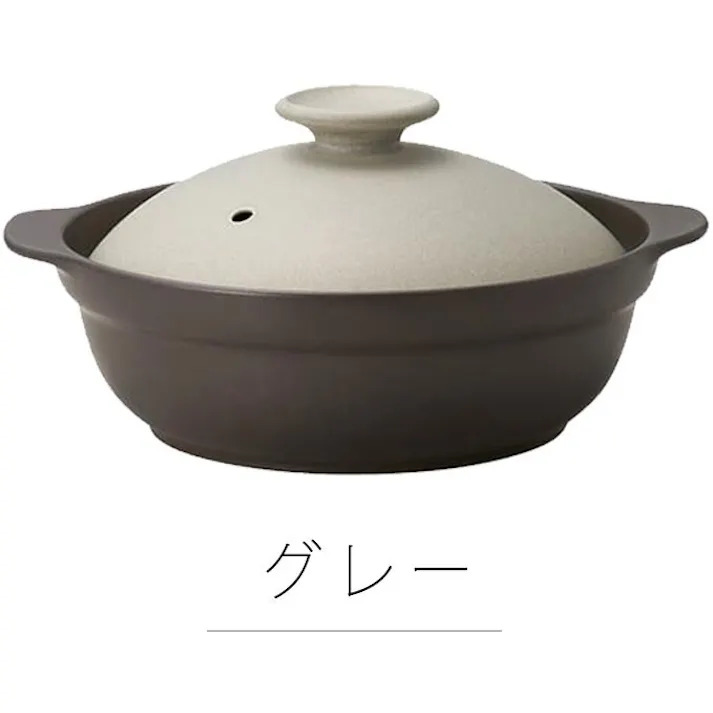 『超軽量』土鍋 IH対応 直火対応【9号】Karl(カール)IH軽量土鍋9号 超軽量 2500cc 4〜5人用 陶器 軽い お米も炊ける 遠赤外線効果 おしゃれ 吸水率ほぼ0%のTHERMATEC製 家族 ファミリー 軽くて使いやすい/カラー:ベージュ