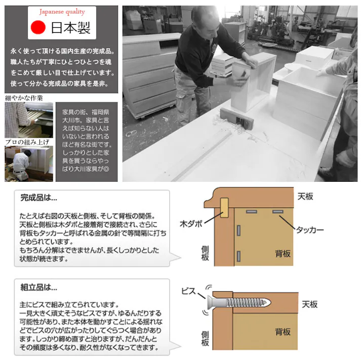 【Tatis】幅90.5 奥行30 高さ86.5 天然木桐材の格子板引戸キャビネット カウンター下収納 キッチン収納 ホワイト 日本製 国産 完成品 木製 桐