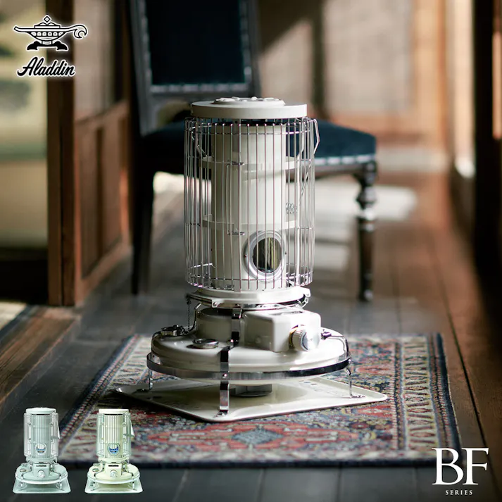 アラジン ブルーフレームヒーター 石油ストーブ BF3911 Aladdin【室内 灯油ストーブ 小型 対流式 コンパクト 石油 手動着火 暖房器具 対震自動消火装置 レトロ キャンプ アウトドア 日本製】ホワイト