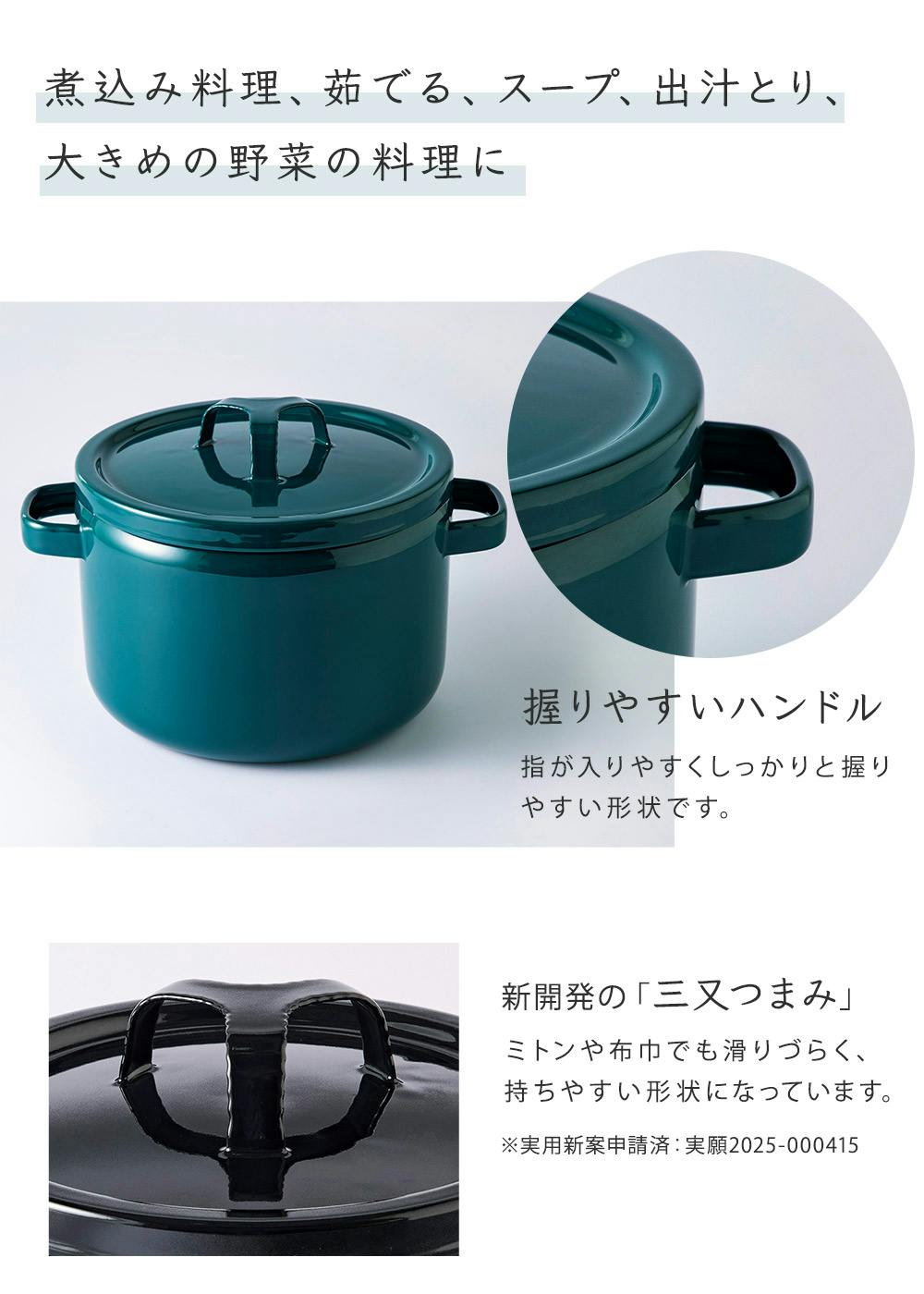 富士ホーロー 匠シリーズ 深鍋 22cm 5.6L 深型 両手鍋 ホーロー フタ