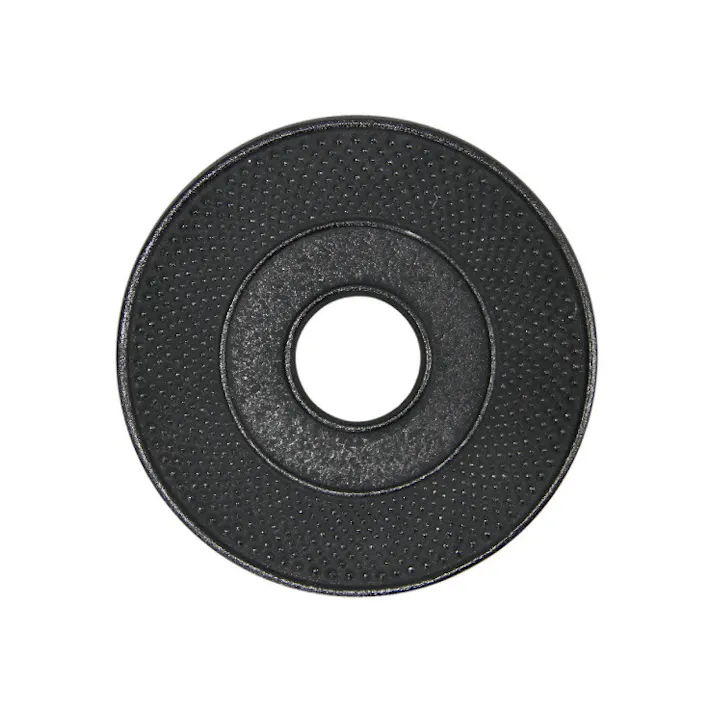 岩鋳 釜敷 丸アラレ 大 14cm 黒 10052 藍花 南部鉄器【鍋敷き ポットスタンド 鋳鉄 南部鉄 日本製】 黒