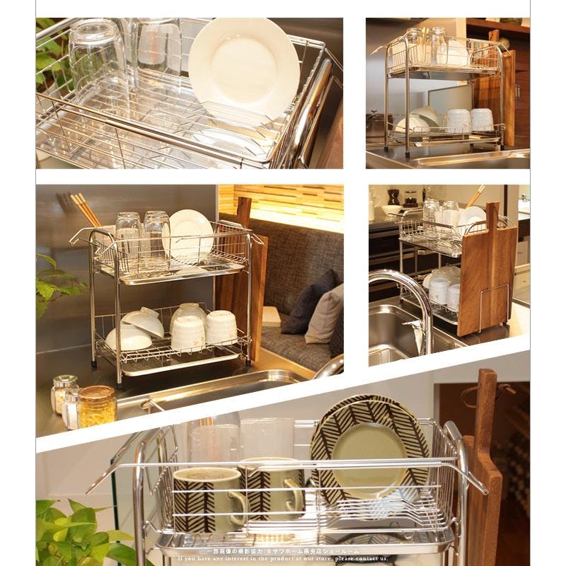 ステンレス（水切りラック）２段 2段は使いにくい？ニトリのステンレス水切りラック徹底レビュー | 台所図鑑