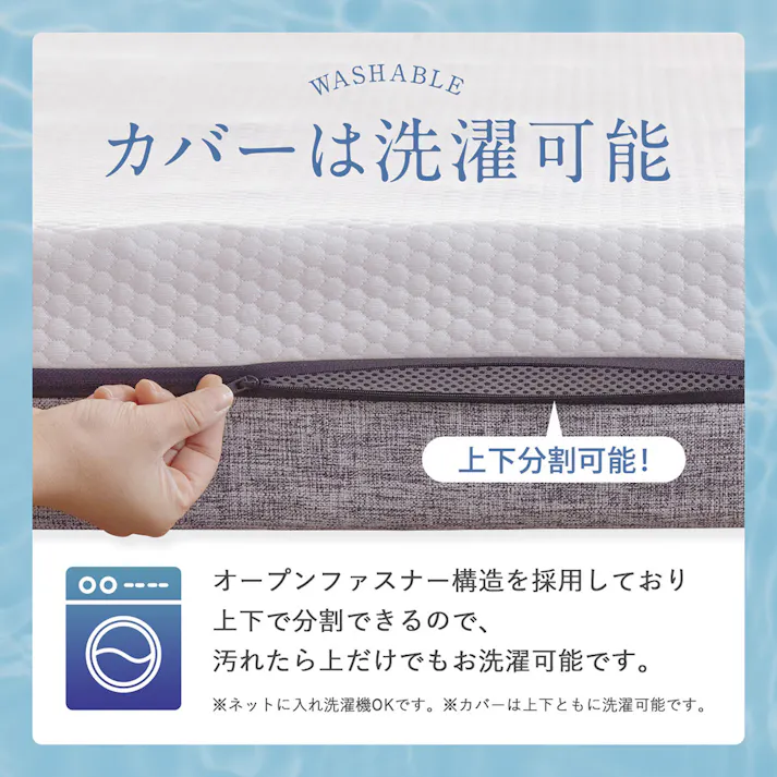 エコラテ エリート 14cm 一枚ものマットレス ダブル 138x195x14cm 硬め 200N プロファイル 体圧分散 ベッド 布団 敷き布団 厚さ14cm 圧縮マットレス ecolatte elite