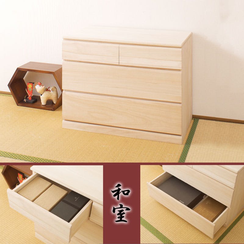 国産品 桐クローゼットチェスト 幅763段 大川家具 日本製