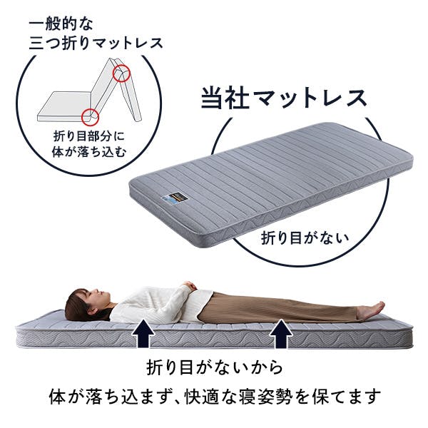 フランスベッド たためるスプリングマットレス （シングルサイズ