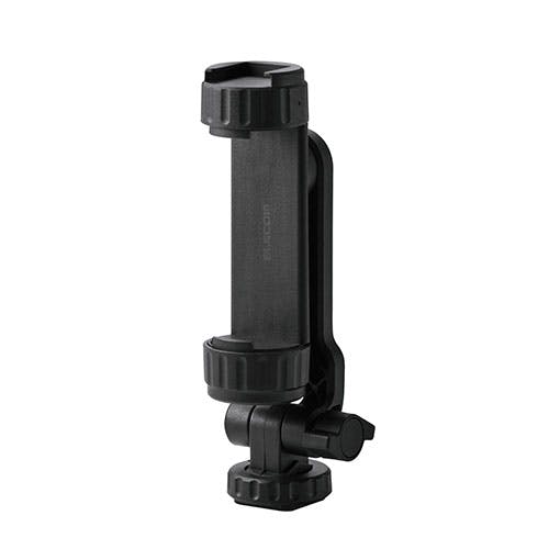 カメラ用マウント(ホルダータイプ) ポケットにも入る小型・軽量設計で持ち運びがしやすい ブラック スマートフォンアクセサリ