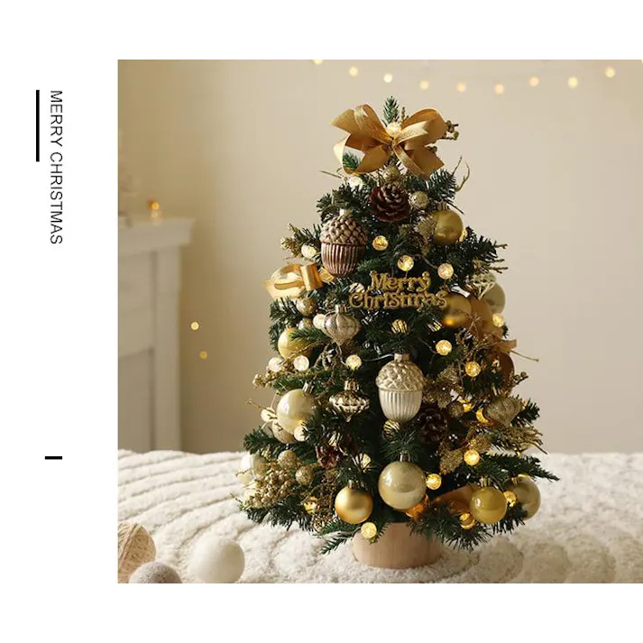 クリスマスツリー 卓上 45cm 65cm ミニツリー イルミネーション 卓上ツリー 松ぼっくり 北欧風 LEDライト付き キラキラ 雰囲気満々 組み立て簡単 クリスマスデコレーション インテリア 電池式 クリスマス パーティー おしゃれ プレゼント