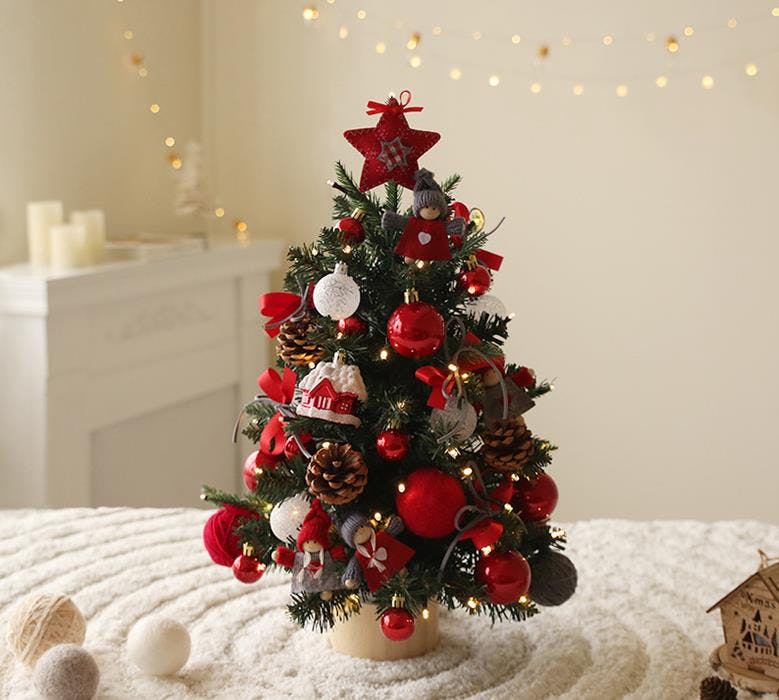 クリスマスツリー 卓上 45cm 64cm ミニツリー イルミネーション 卓上