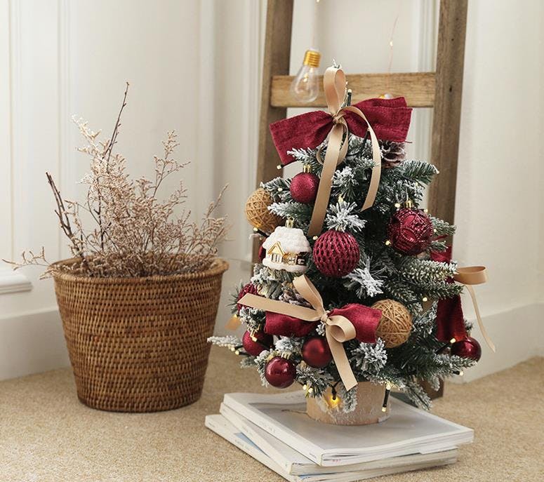 クリスマスツリー 卓上 45cm 65cm ミニツリー イルミネーション 卓上