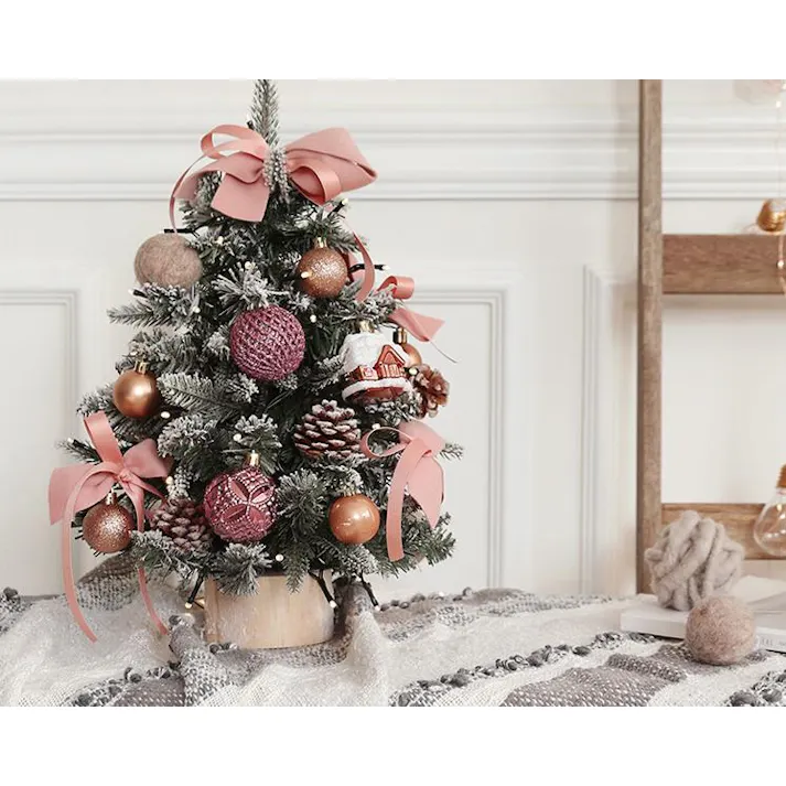 クリスマスツリー 卓上 45cm 65cm ミニツリー イルミネーション 卓上ツリー 松ぼっくり 北欧風 LEDライト付き キラキラ 雰囲気満々 組み立て簡単 クリスマスデコレーション インテリア 電池式 クリスマス パーティー おしゃれ プレゼント